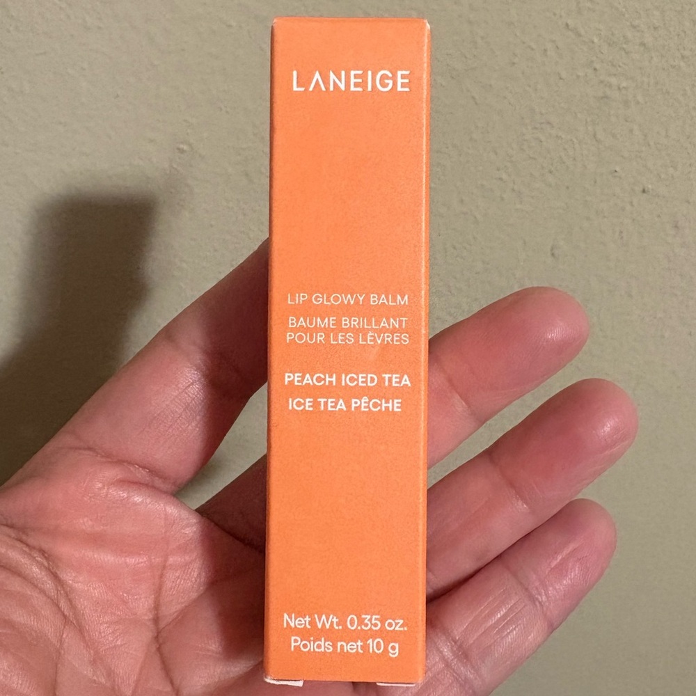 LANEIGE Lip Glowy Balm — Peach Iced Tea Brand New Never Used.